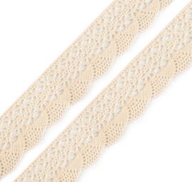 Krajka lem bavlněná paličkovaná šíře 32mm bílá
