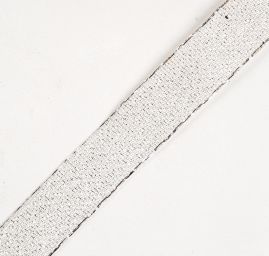 Stuha lurex stříbrná šíře 15mm