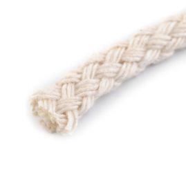 Oděvní šňůra knot pletený režné barvy 4mm