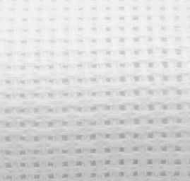 Vyšívací tkanina Kanava 5 bílá, šíře 140 cm