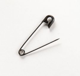Spínací špendlík 38mm černý SLEVA