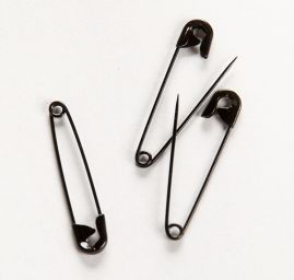 Spínací špendlíky délka 34mm černý