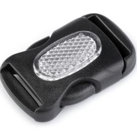 Spona trojzubec šířka 25 mm černá s odrazkou