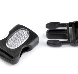 Spona trojzubec šířka 25 mm černá s odrazkou