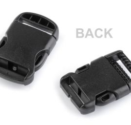 Spona trojzubec šířka 25 mm černá s odrazkou