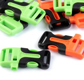 Spona trojzubec šířka 20 mm černá s píšťalkou