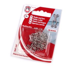 Háček+očko č.6 (10+8mm) nikl