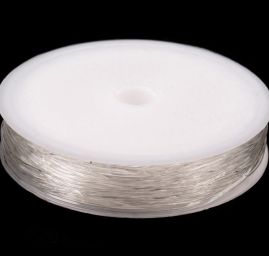 Pruženka vlasec silikon Ø 0,8 mm transparentní