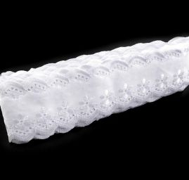 Krajka lem madeira štykování šíře 50mm