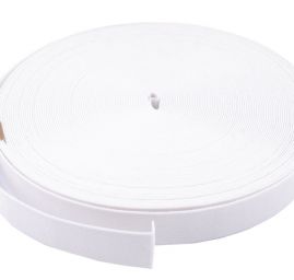 Guma prádlová pevná 25mm bílá