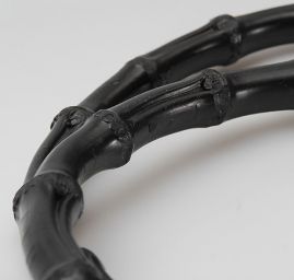 Ucho na tašky bambus polkruh čierna