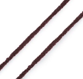 Guma prádlová kulatá měkká 2mm hnědá