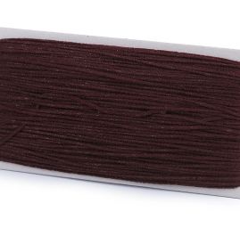 Guma prádlová kulatá měkká 2mm hnědá