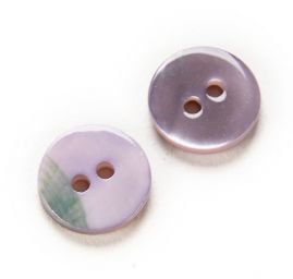 Knoflík perleťový dvoudírkový fialovošedý