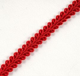 Oděvní prýmek červený