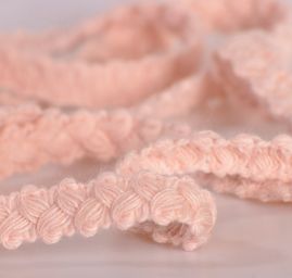 Pleteninová porta vrkôčik ružová