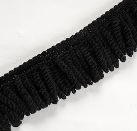 Strapce imitácia pleteniny čierne