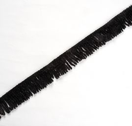 Strapce zamatovej čiernej farby