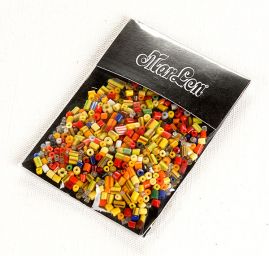 Korálky rokajl mix barev velký 20 gr.