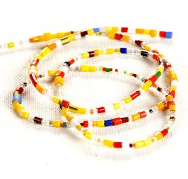 Korálky rokajl mix barev velký 20 gr.