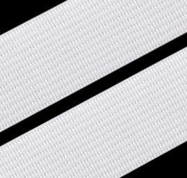 Guma prádlová pevná 20mm bílá