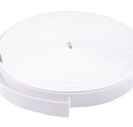 Guma prádlová pevná 20mm bílá