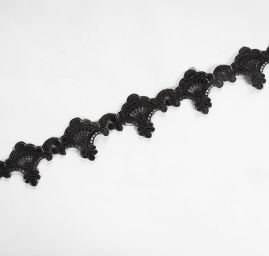 Krajková vsadka černá