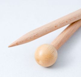 Dřevěné pletací jehlice, vel. 12