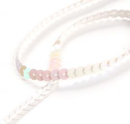 Flitrový prýmek pastel barva perleti