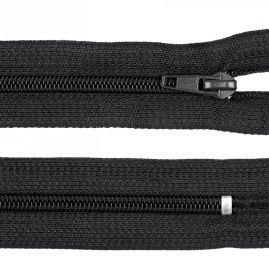 Zip 22 cm spirálový 3mm nekrytý černý