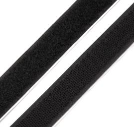 Suchý zip komplet samolepící šíře 20 mm černý