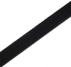 Stuha sametová sametka 13mm černá