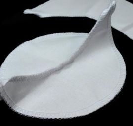 Potítko bavlněné bílá pár