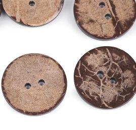 Knoflík kokos oboustranný  38 mm