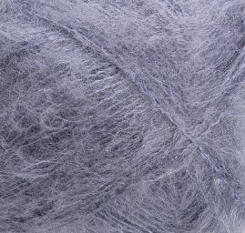 Pletací mohérová tenká příze šedá