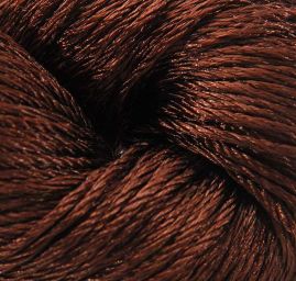 Viskozová lesklá příze MarLen temně hnědá