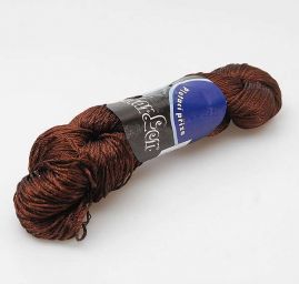 Viskozová lesklá příze MarLen temně hnědá