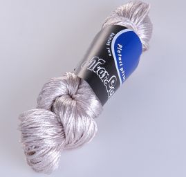 Viskozová pletací příze MarLen lesk sv.šedá