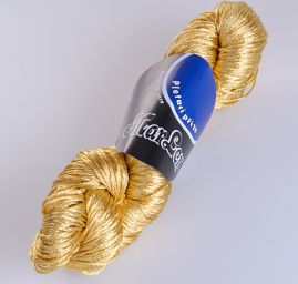 Viskozová pletací příze MarLen lesk tm.žlutá