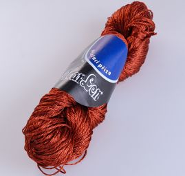 Viskozová pletací příze MarLen lesk skořicová