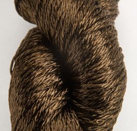 Viskozová lesklá příze Marlen tmavě hnědá