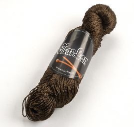 Viskozová lesklá příze Marlen tmavě hnědá