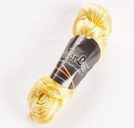 Viskozová lesklá pletací příze MarLen žlutá