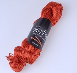 Viskozová pletací příze MarLen lesk rezavá