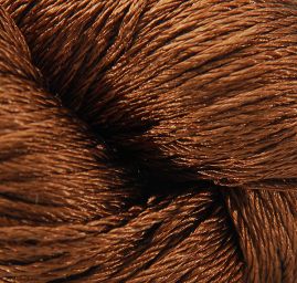 Viskozová pletací příze MarLen lesk hnědá