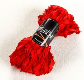 Bavlna směs viskoza stužková příze MarLen červená