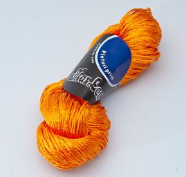 Viskozová pletací příze Marlen lesklá oranžová