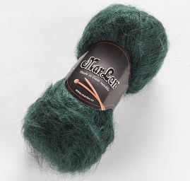 Kid mohérová pletací příze MarLen tmavě zelená