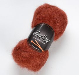 Mohérová pletací příze MarLen hnědá