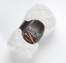 Mohérová pletací příze MarLen sv.šedá beránek